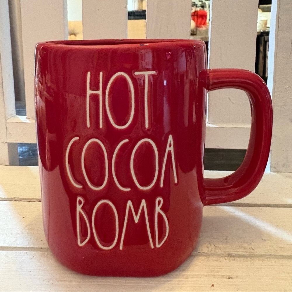 Rae Dunn Red Hot Cocoa Bomb Mug